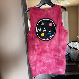Men’s Maui & Sons Tank Top XL Red Tie Dye